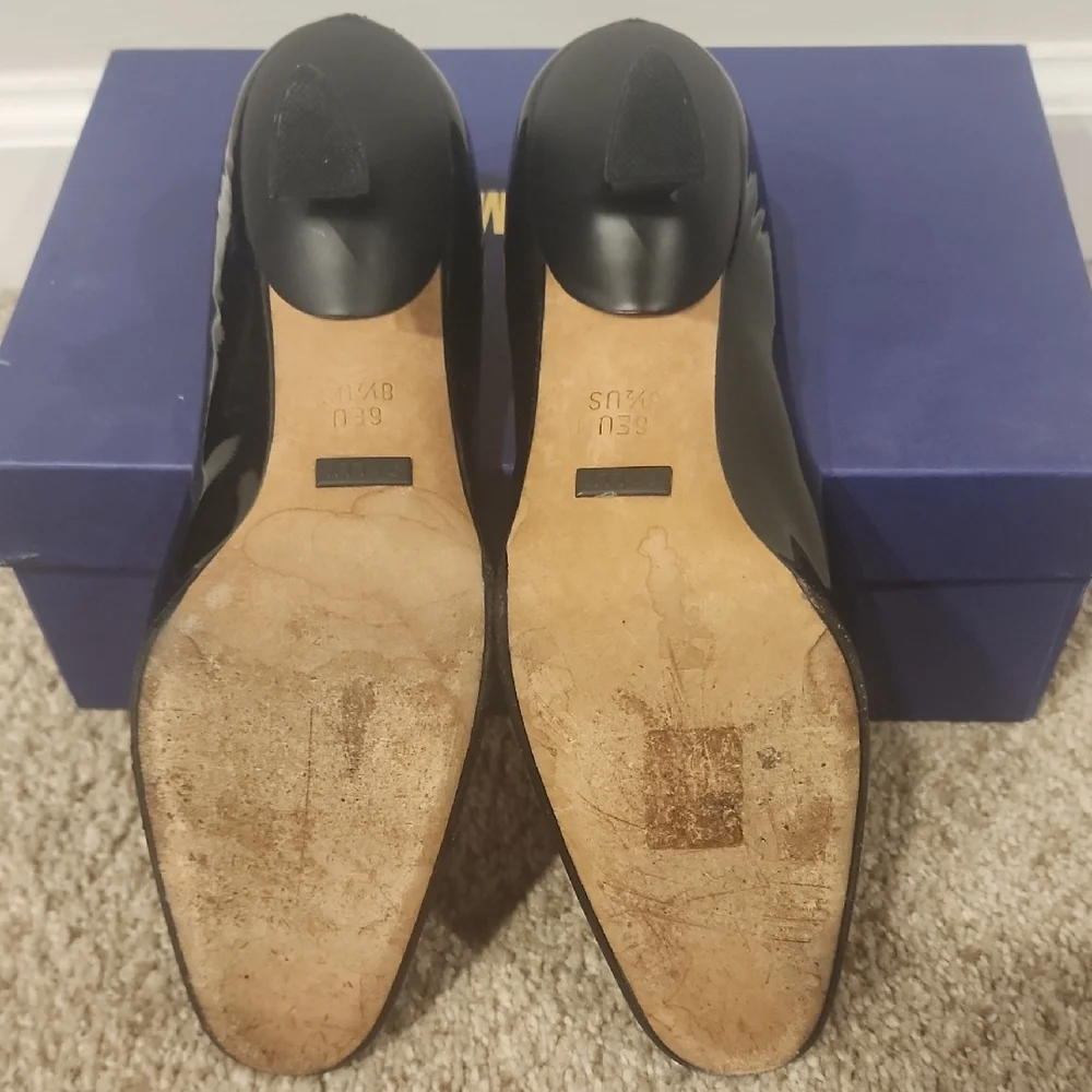 Bally Women's Shiny Black Heels - Picture 4 of 10